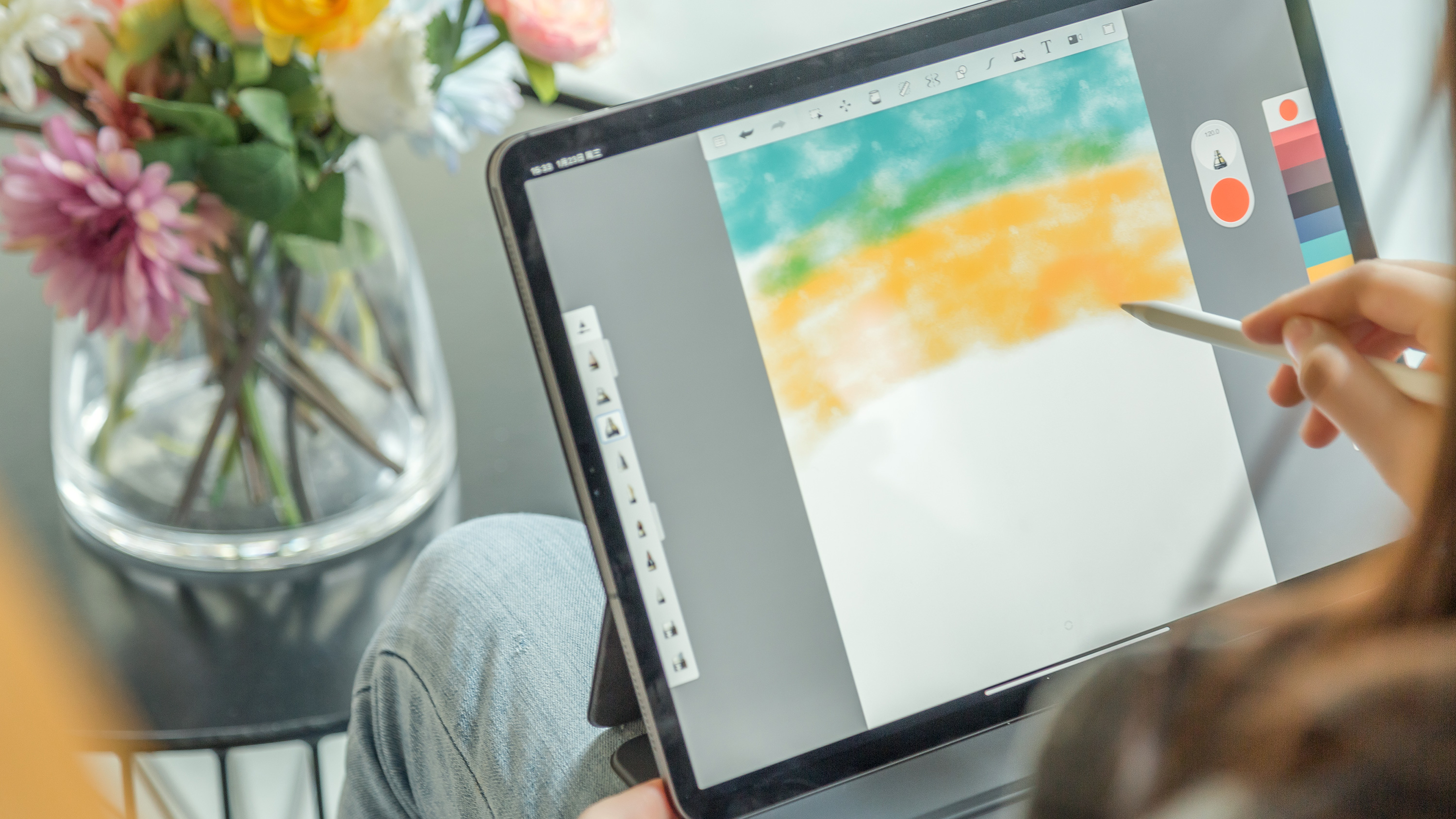 出差带平板工作,出差带ipadpro变弯