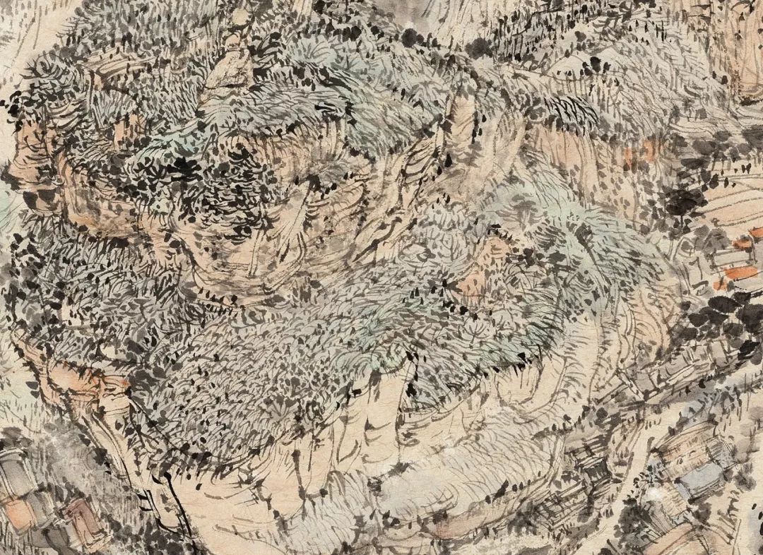 龙瑞早期山水画,龙瑞写意山水技法