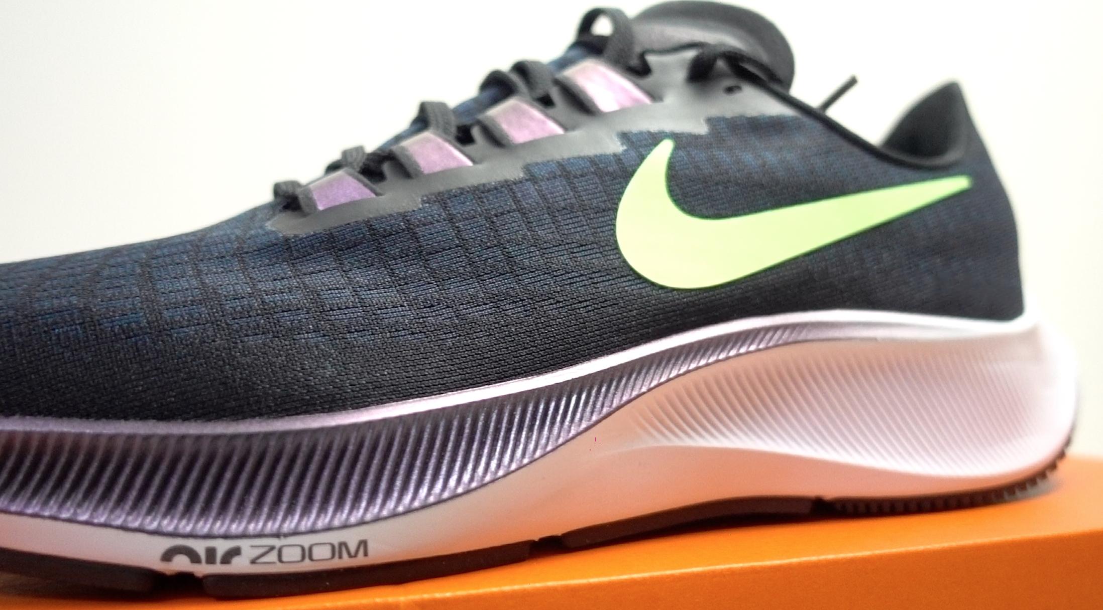 nikeairzoompegasus37彩虹测评,气垫形态nike