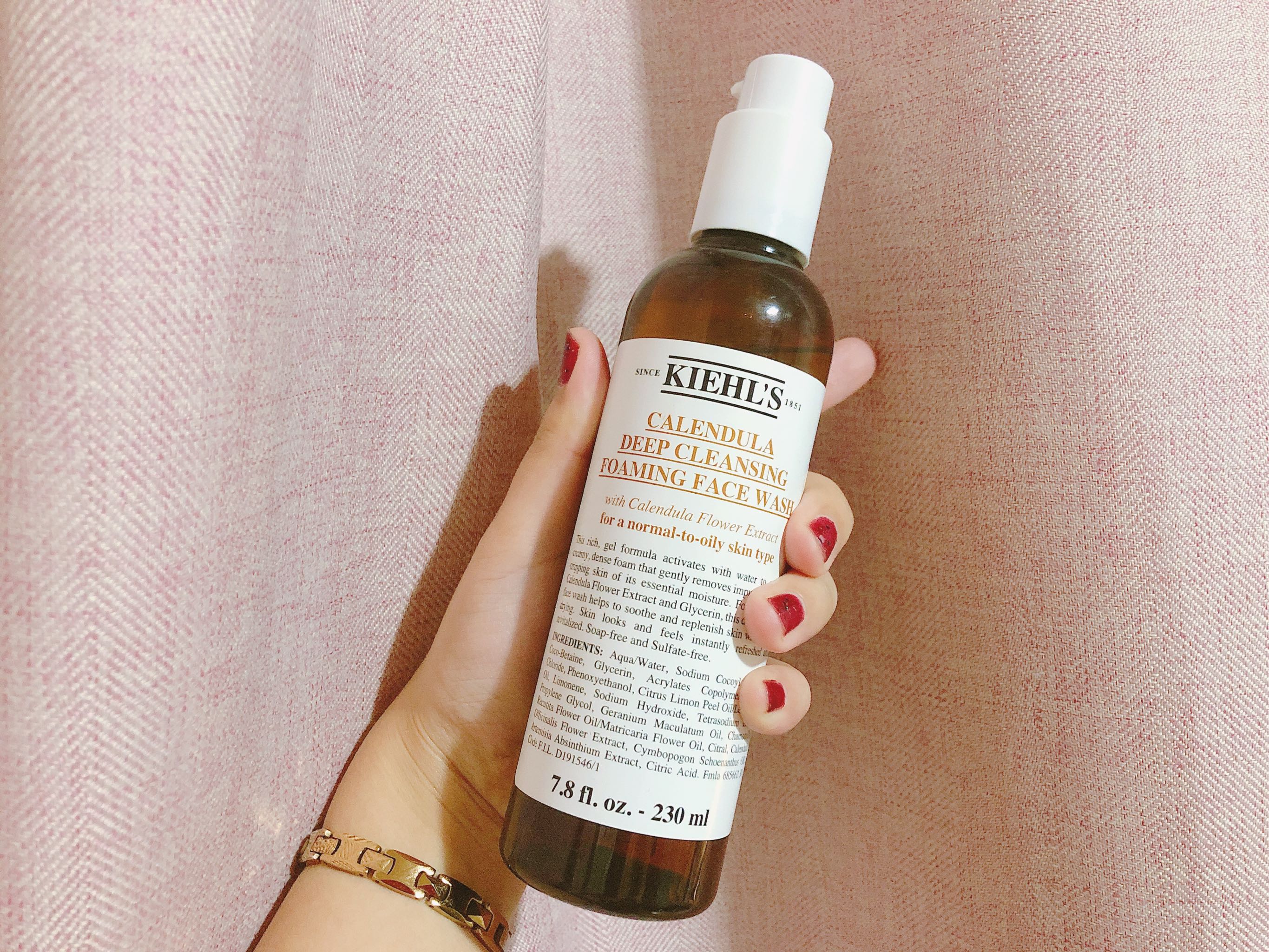 科颜氏金盏花净透洁面啫喱,科颜氏集焕精华水