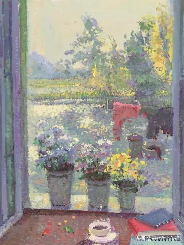 设计色彩水粉优秀作品图片,太行山风景水粉写生临摹简单