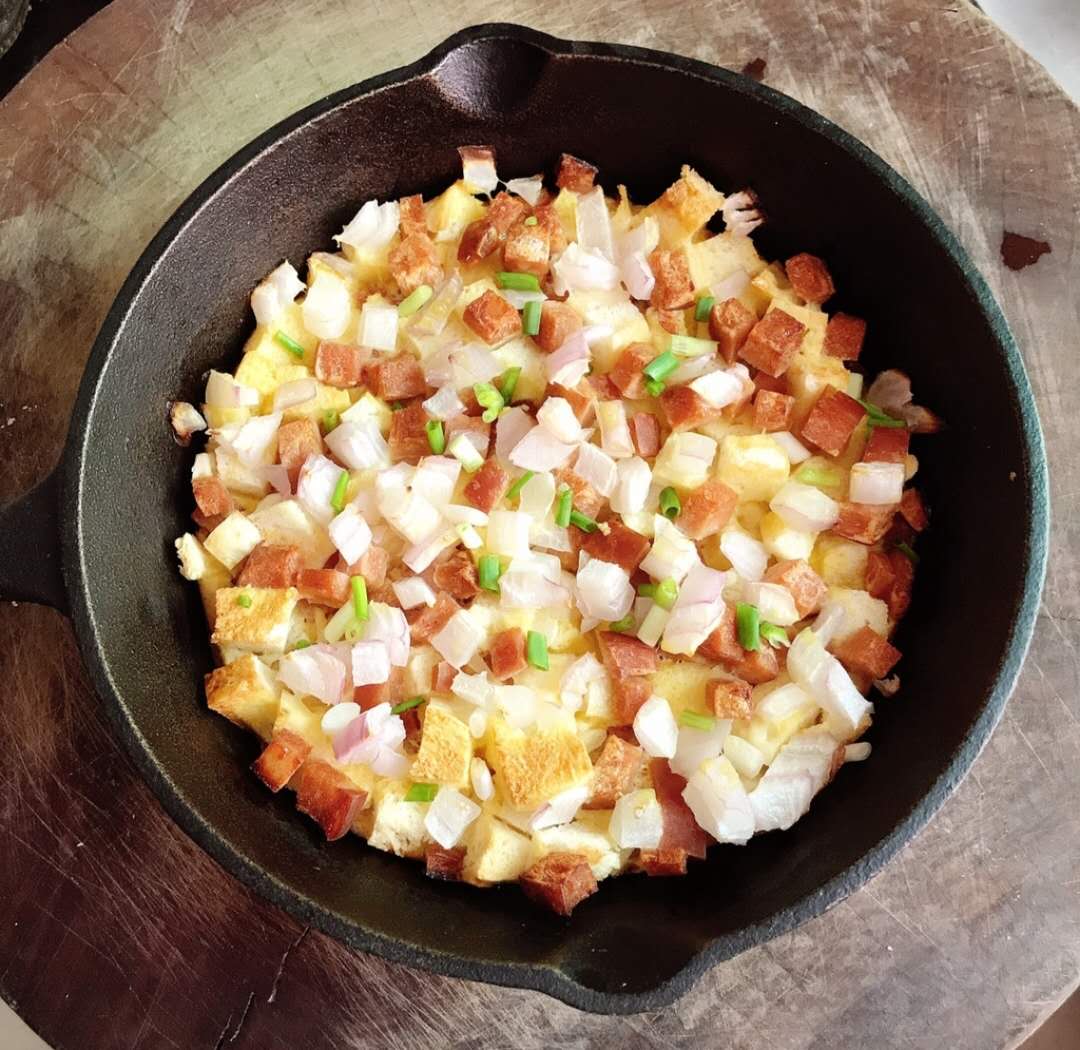 中西结合，有盐有味儿，这样的烤馒头披萨不来一份儿？