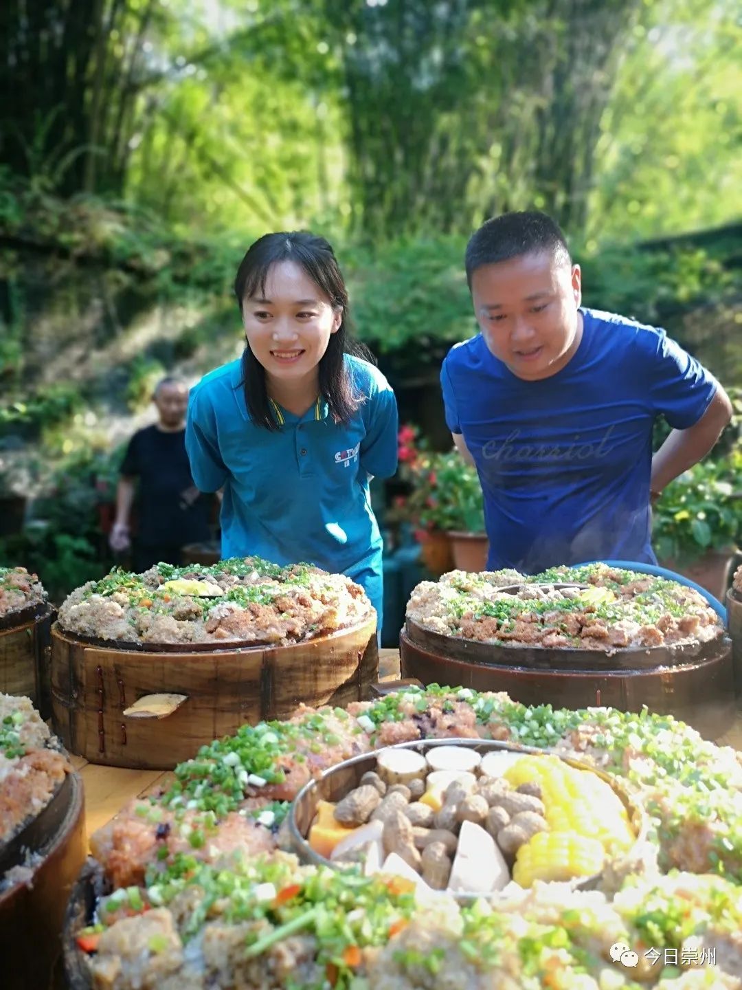 四川崇州怀远镇网红小吃粉蒸肉,崇州美食粉蒸肉
