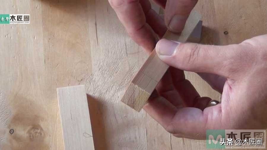 常见的30种卯榫结构图片,两边插肩榫卯制作过程