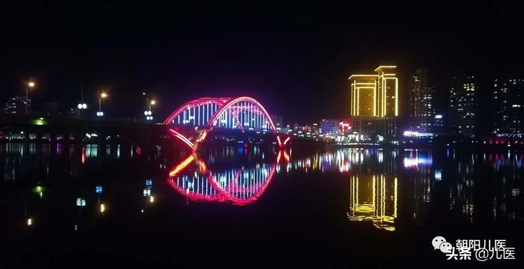 大美朝阳宣传片,大美朝阳一角的夜景