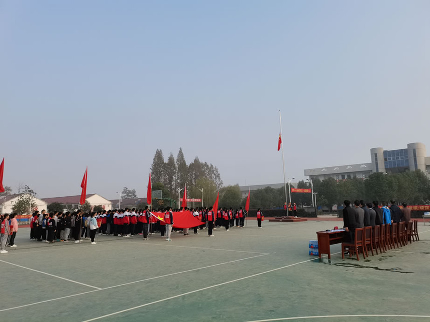 金安中心学校田径运动会比赛,金安区马头镇十字路初中运动会