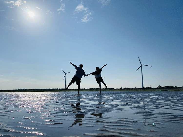 上海沙滩景区,上海奉贤海湾沙滩