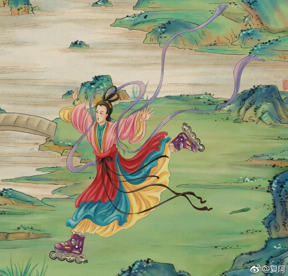 “*宫春**”画一画名气满天下，夏阿这么有趣的画家，你爱了吗？