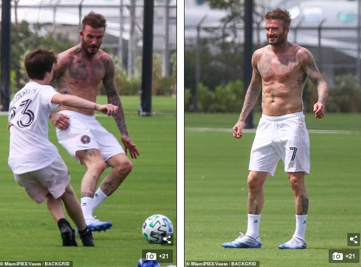 贝克汉姆大秀身材,贝克汉姆抗击疫情视频