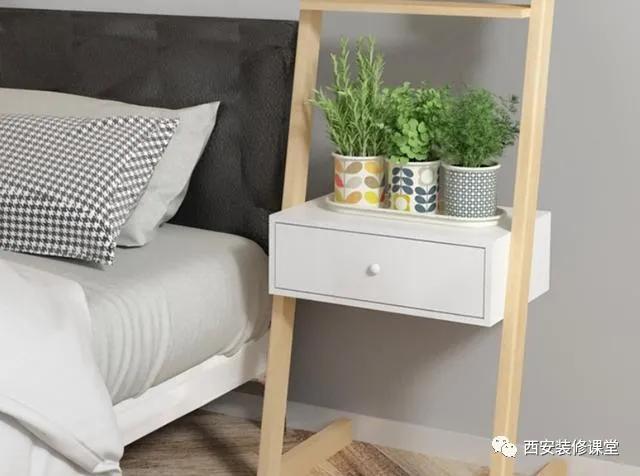 卧室放不下床头柜怎么办,卧室放不下床头柜6种形式搞定