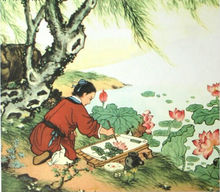 王冕画荷花内容概括,王冕画梅