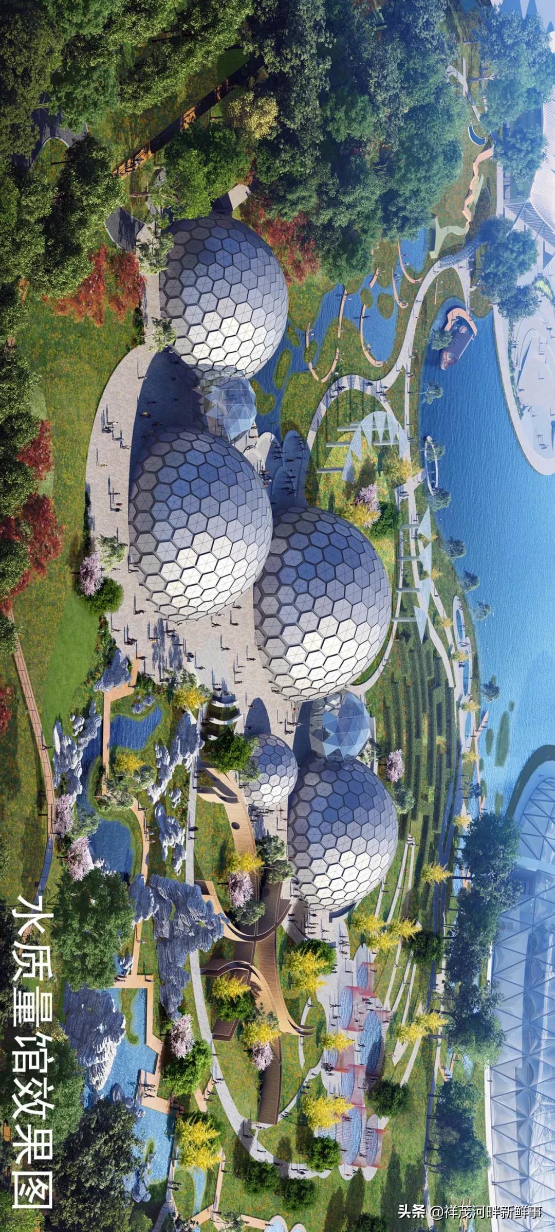 东方伊甸园建成效果,东方伊甸园鸟瞰图