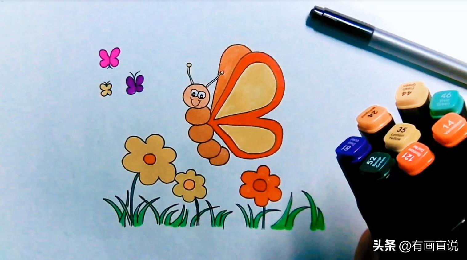 儿童画画教程3-6岁简笔画小公主,7-10岁儿童画画hellokitty简笔画