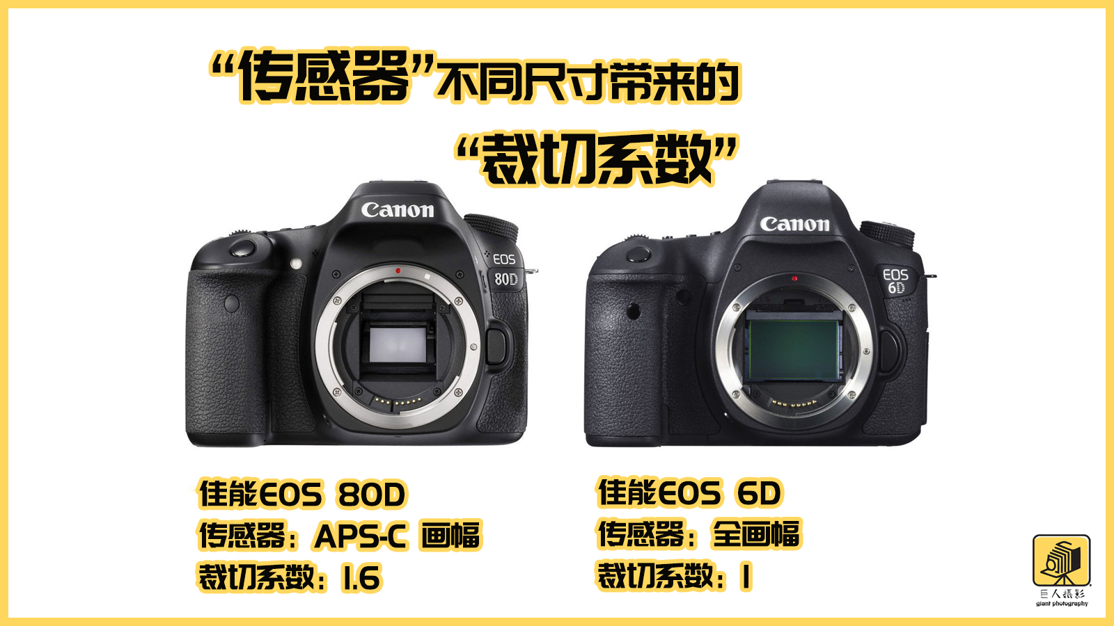 全幅和残幅实际对比,全幅和裁幅的差距