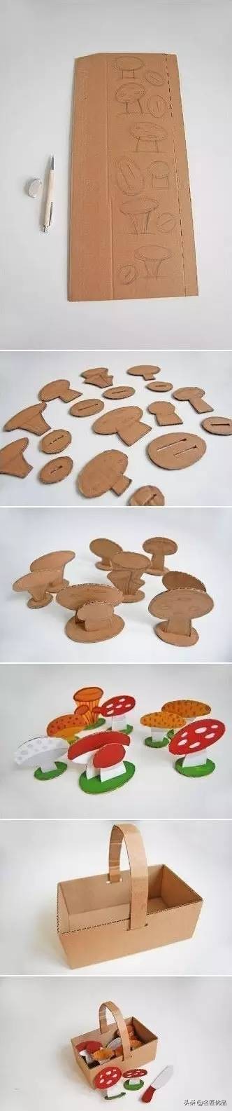 好玩的蘑菇手工,蘑菇手工制作小屋