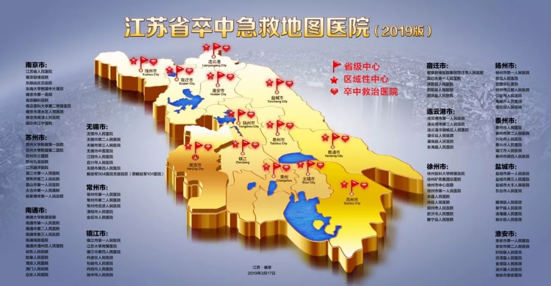 关注！江苏发布卒中急救地图，徐州9家医院上榜！