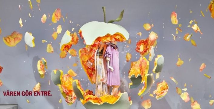 2018国际大牌春季橱窗丨店铺春色关不住，客似云来