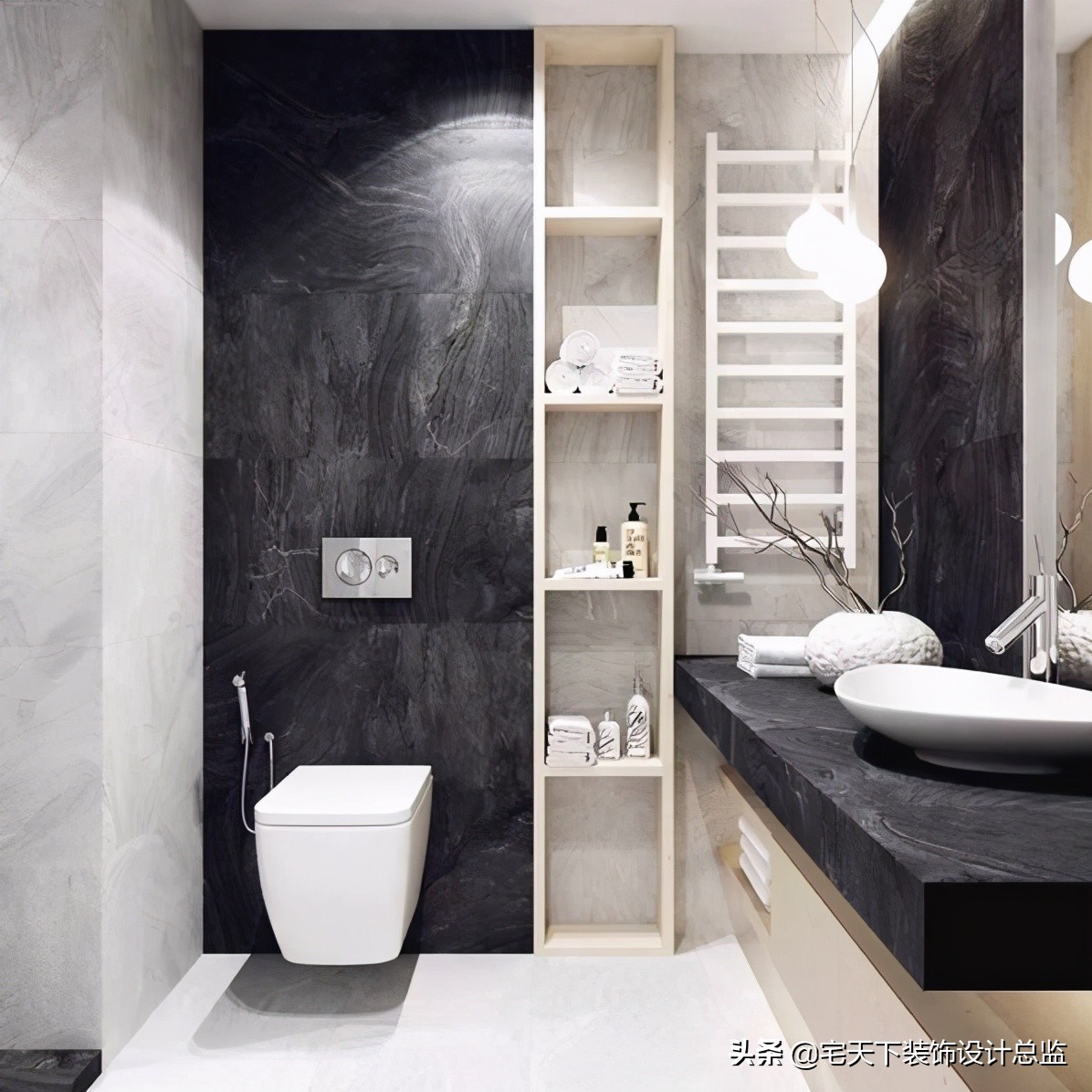 卫生间装修的黄金尺寸,长方形酒店卫生间最佳布局图