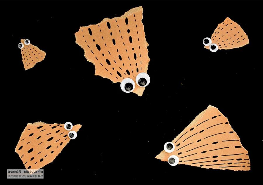 小老鼠儿童画全过程,幼儿画创意画小老鼠