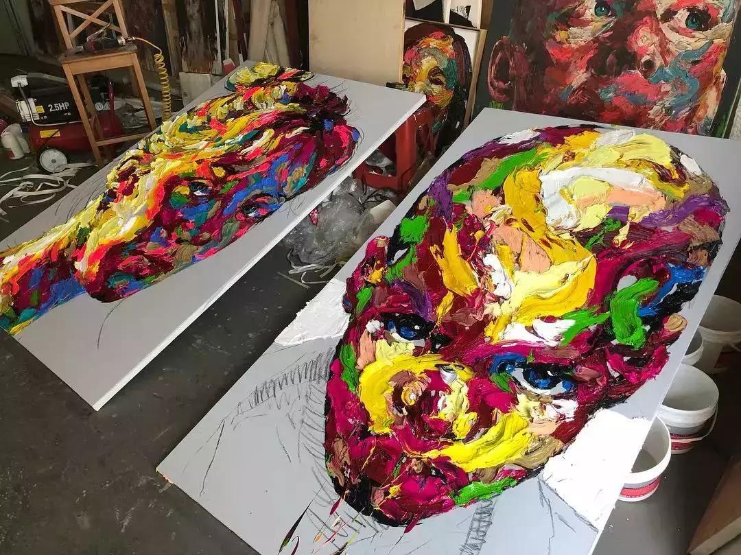 厚画的魅力！韩国shinkwangho用有张力的作品直击眼球！！！