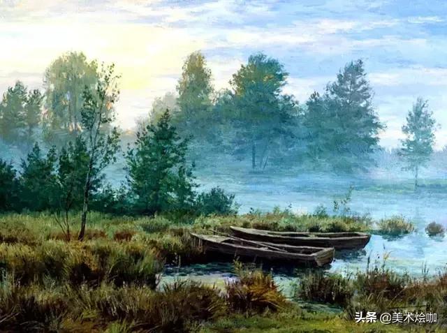世界十大风景油画俄罗斯,俄罗斯油画大师笔下的雪景画作品