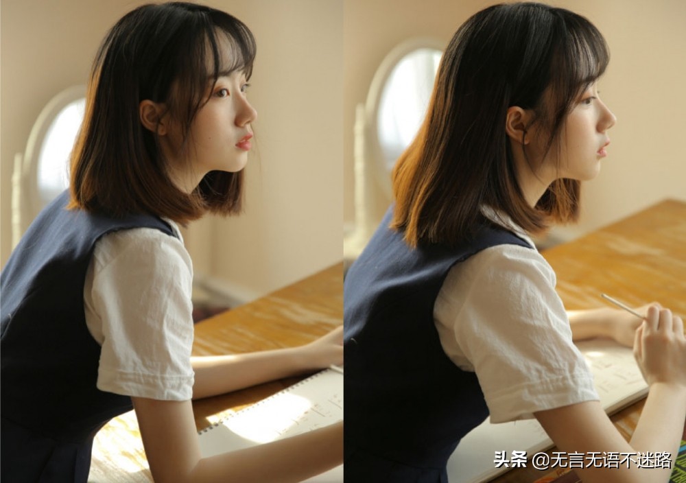 青春靓丽的大学校花,清纯秀气的女孩