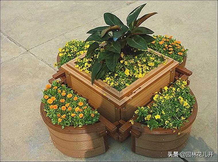 阳台花箱景观设计,景观花架花箱设计