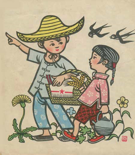 一年级童趣画报,红树林童趣画报