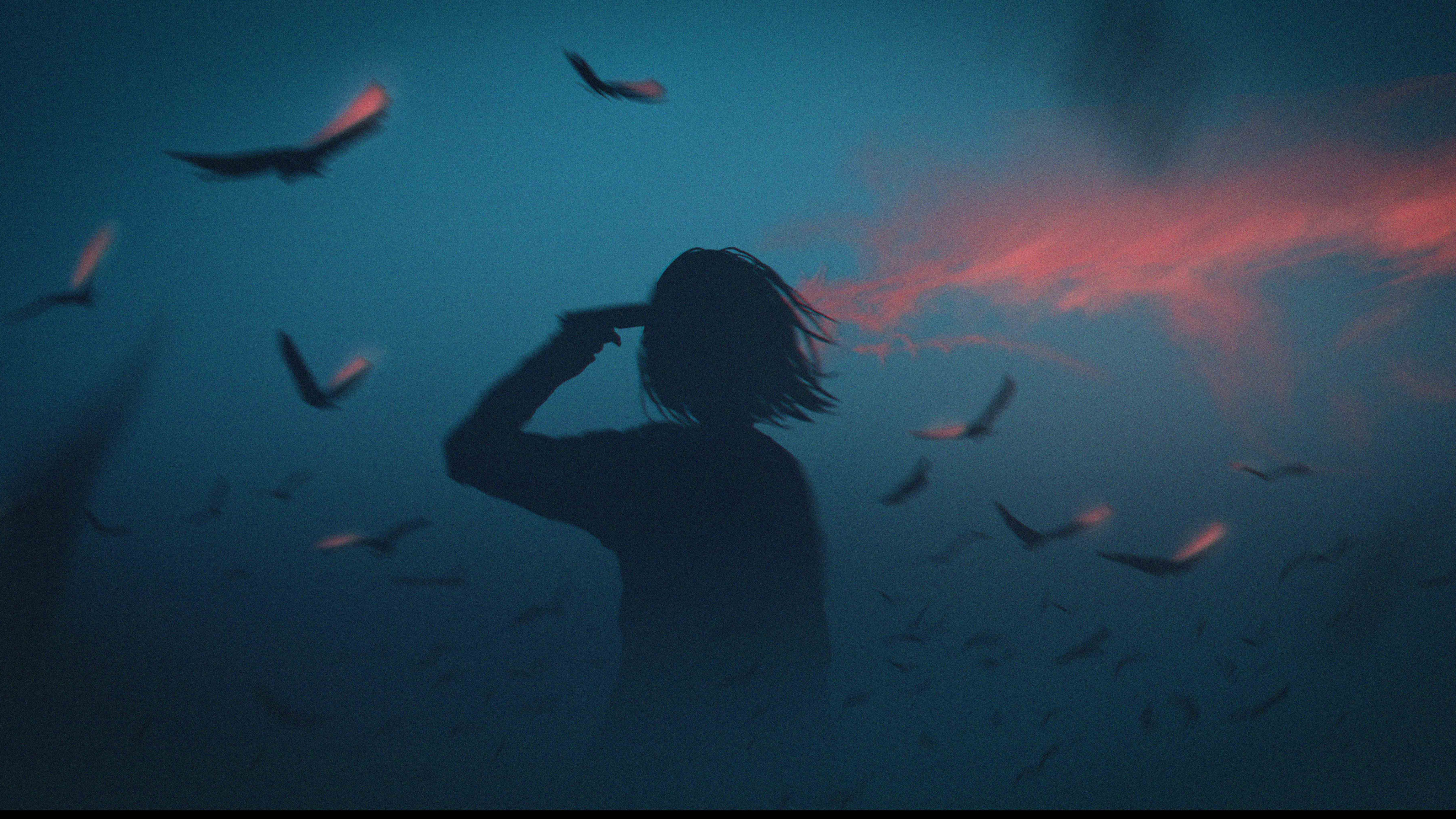 桌面壁纸中国风动漫剑客美女,电脑桌面壁纸动漫狐狸高清全屏