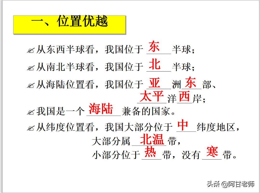 地理中考考点完整版ppt,地理专题复习ppt