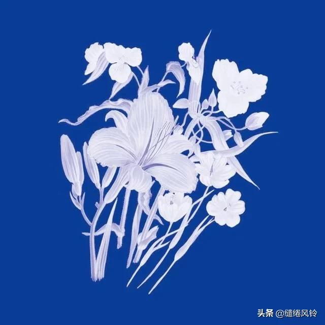 青花瓷花纹图案欣赏,青花雕瓷图片欣赏