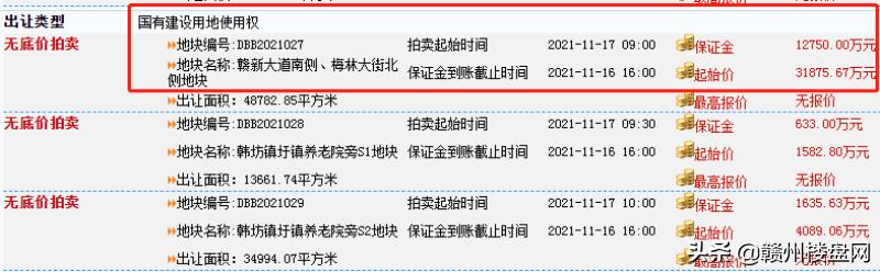 赣县最新地皮出售,赣县土地拍卖最新报价