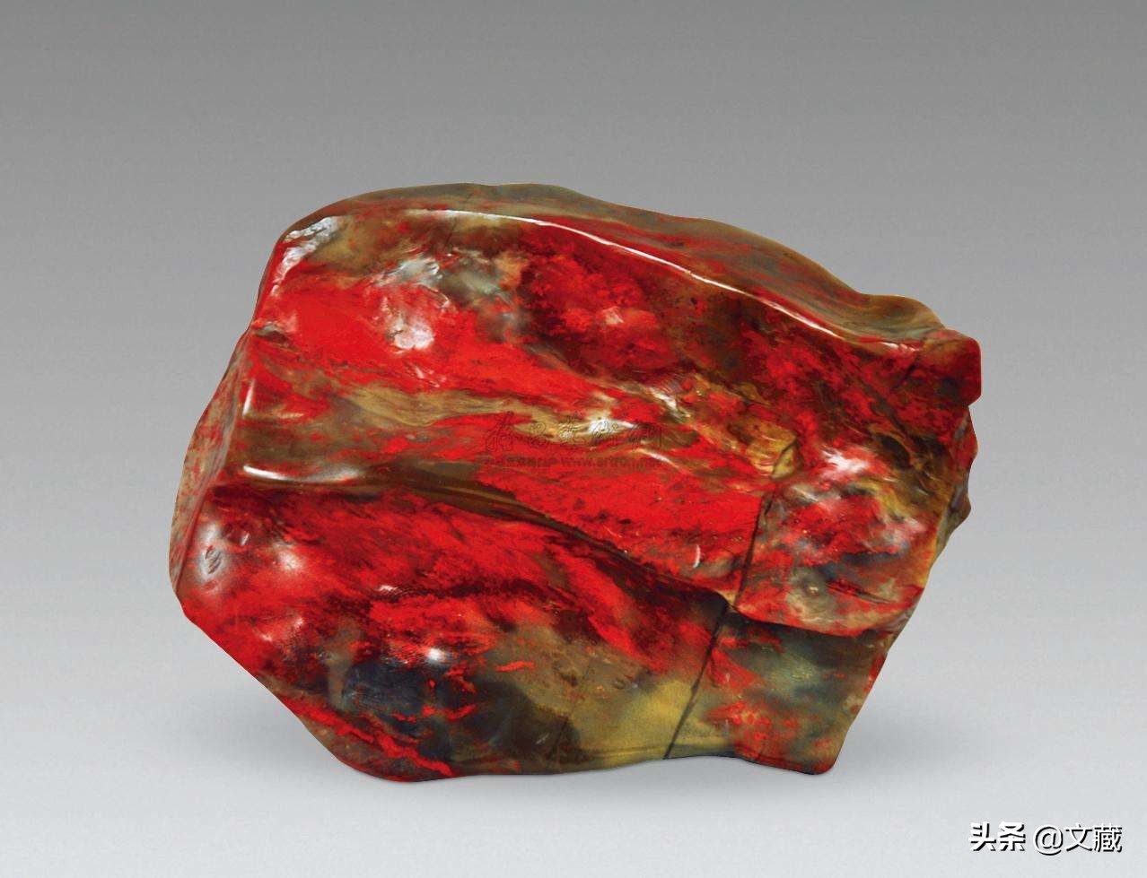 红宝石内蒙巴林鸡血石,极品紫红鸡血石