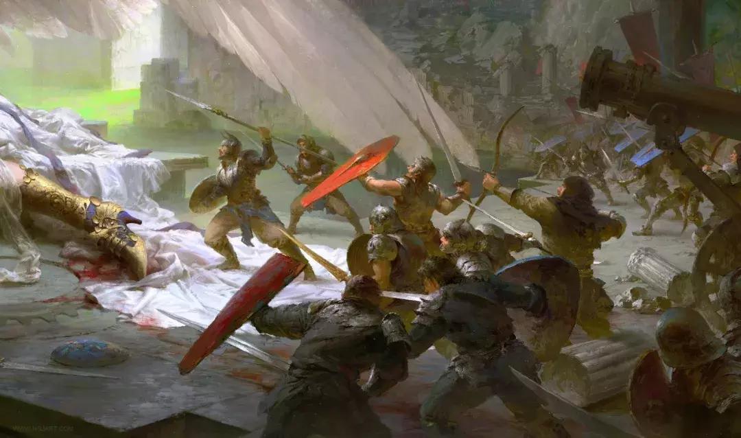 他的手绘原画太牛了，笔下美*欲人**欲飘仙，色调与笔感美煞无数网友