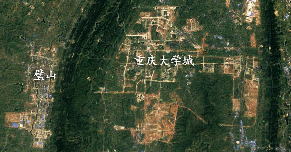 卫星高清地图看重庆,卫星地图看重庆像缩小版中国