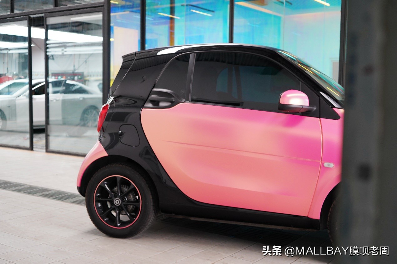 奔驰电镀改色效果图,奔驰smart改装图片