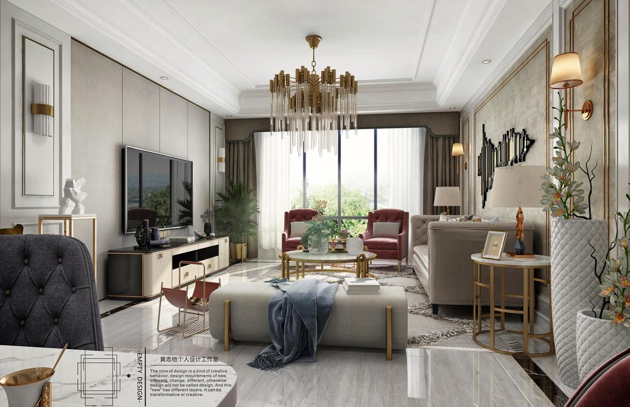 海亮滨河一号中式装修,斯为美装修公司怎么样