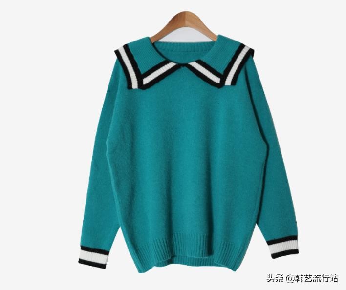 2020元旦韩国发布的新款毛衣款，再次流行休闲款，主题细节带个性