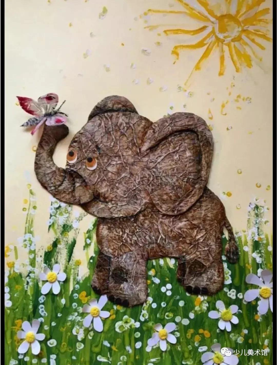 拼贴画创意作品手工小学,拼贴画创意美术教程