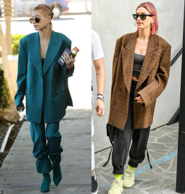 蕾哈娜穿连体装外出,蕾哈娜oversized出街