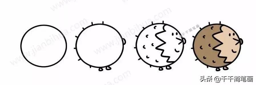 超级可爱的简笔画动物头像,呆萌小动物头像图片简笔画