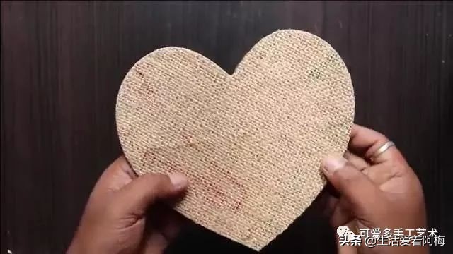 小型快递盒改造收纳盒好看又简单,心形收纳盒创意手工