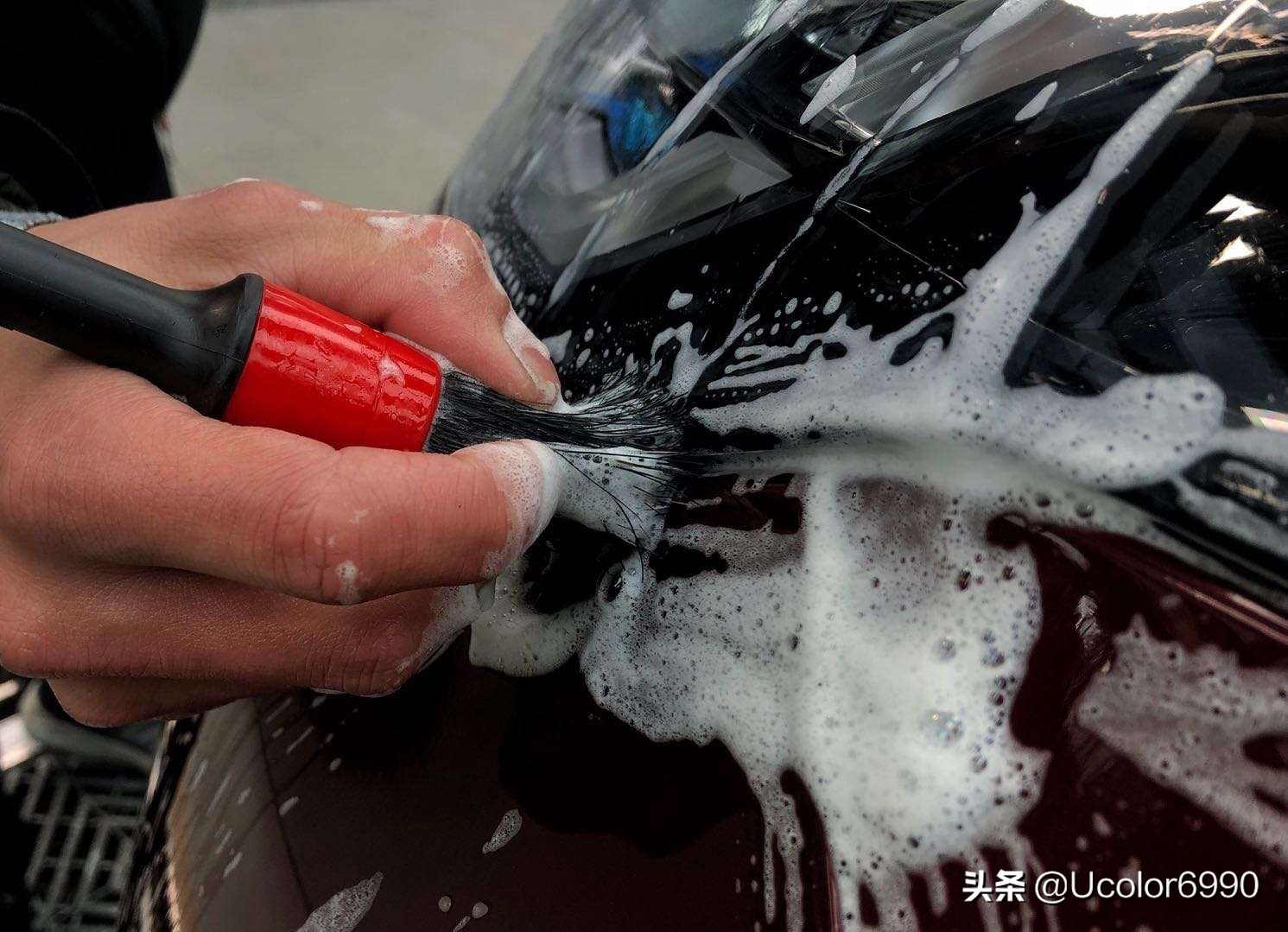 路虎发现运动悬浮车顶膜,路虎发现运动版改色膜