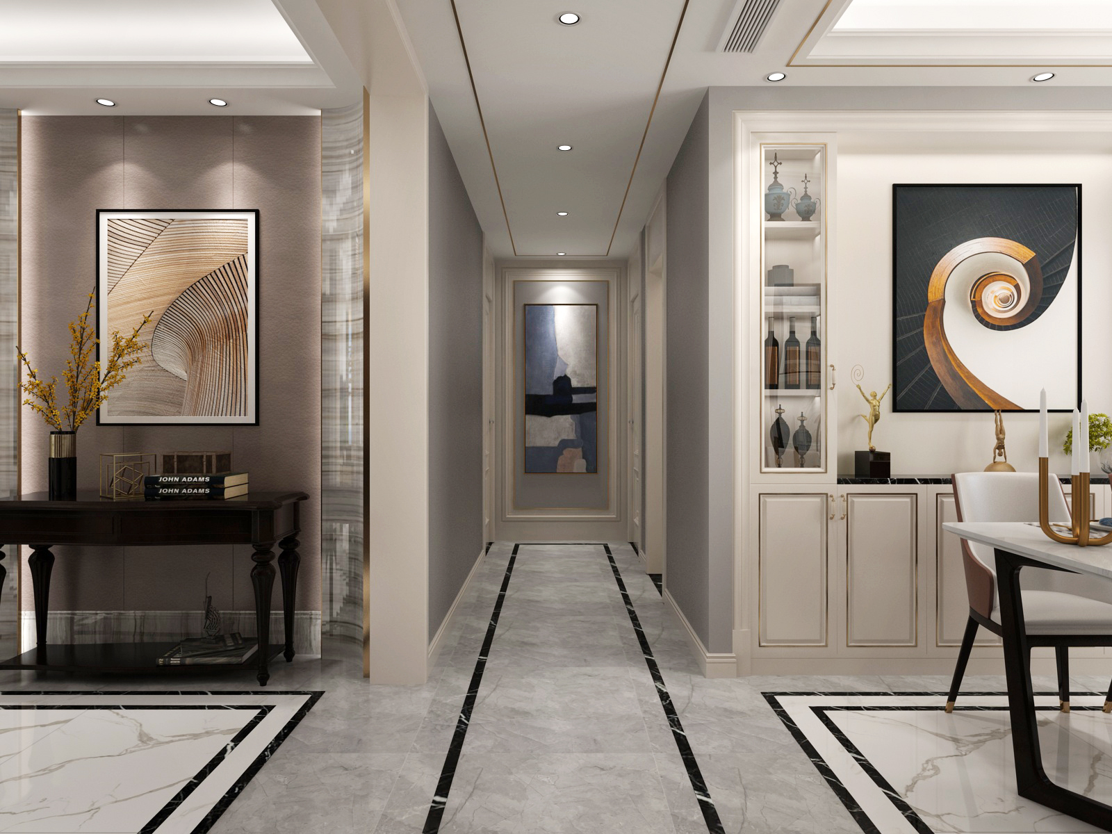 唐宫装修风格,晋江市173平米轻奢风格装修效果图