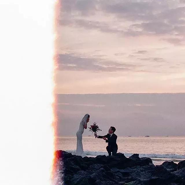 不拘泥形式的婚纱照,婚纱照小众风格这样拍也好看