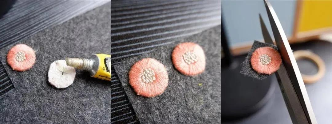 好看的手工刺绣复古耳环,简单刺绣耳环