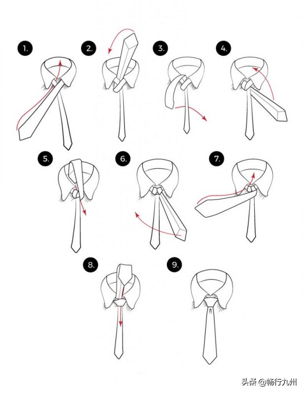 绅士领带打法,领带的十种新打法教程