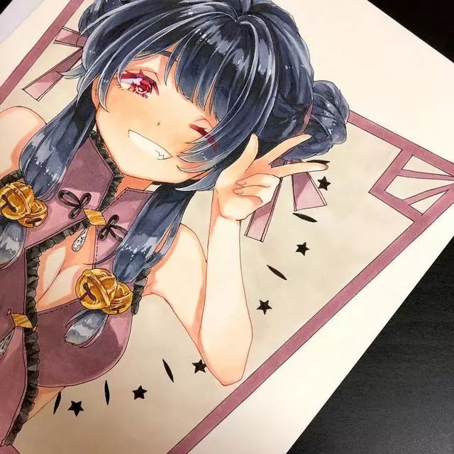 马克笔手绘画动漫,马克笔手绘动漫临摹素材