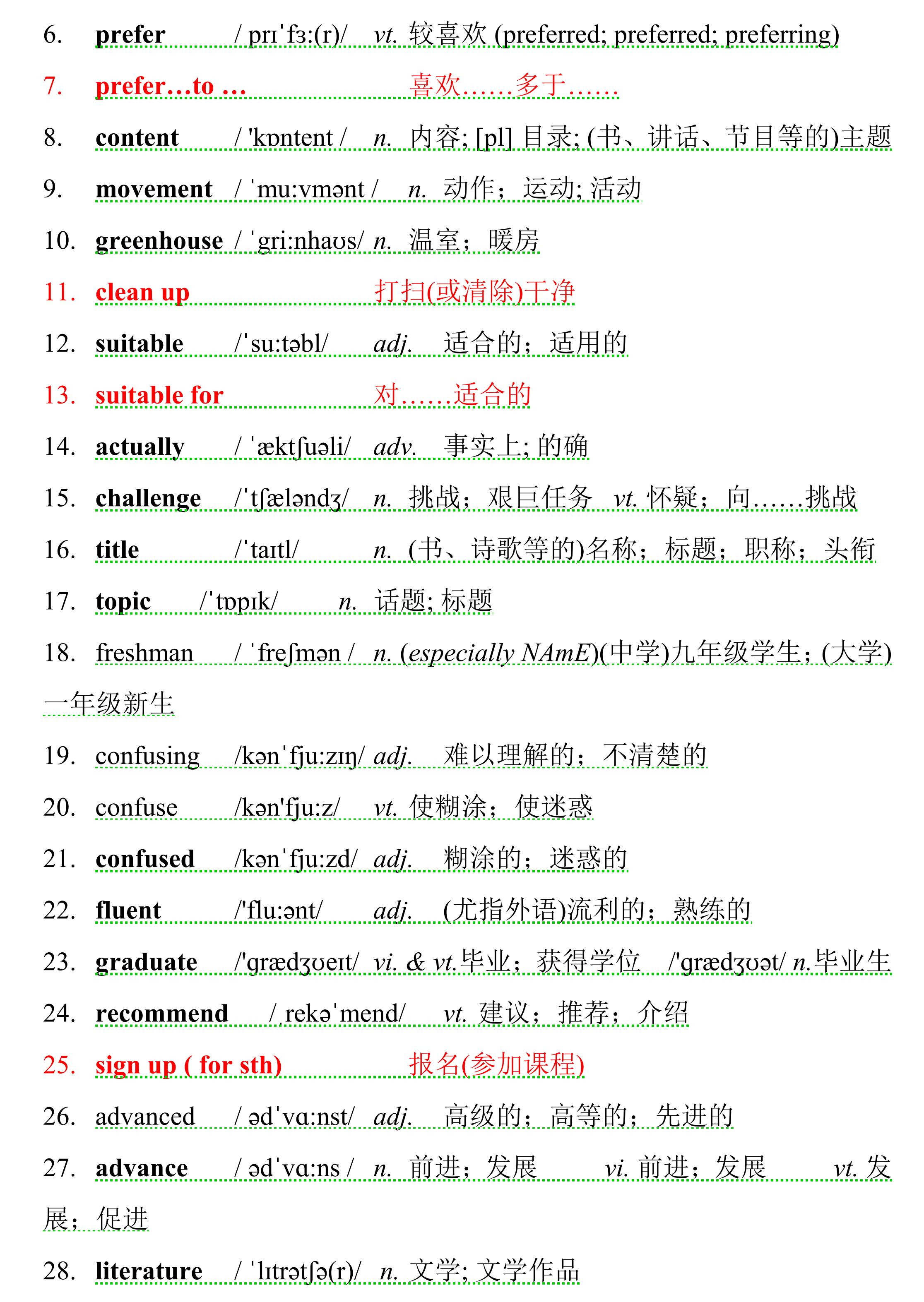 高中狂背单词,高中英语单词人教版默写版