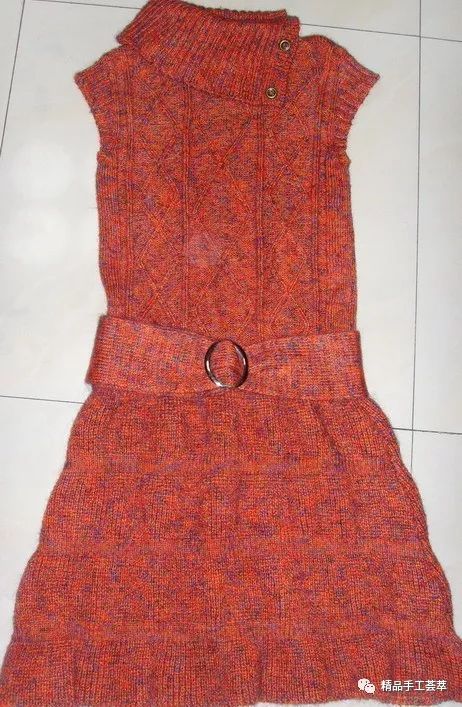 从上往下织的长款连衣裙编织教程,修身针织连衣裙做法